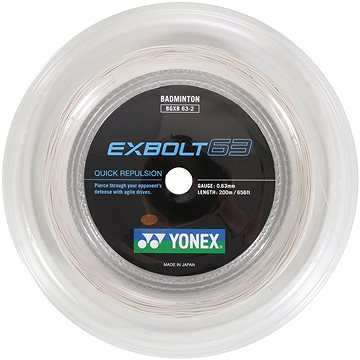 

Yonex Exbolt 63, 0,63mm, 200m,WHITE