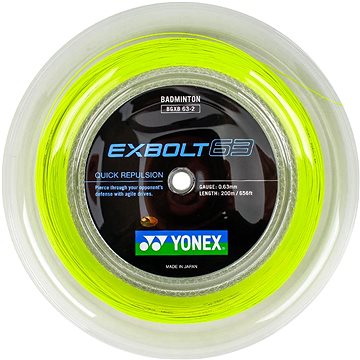 

Yonex Exbolt 63, 0,63mm, 200m,YELLOW