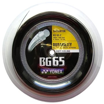 

Yonex BG 65, 0,70mm, 200m, BLACK