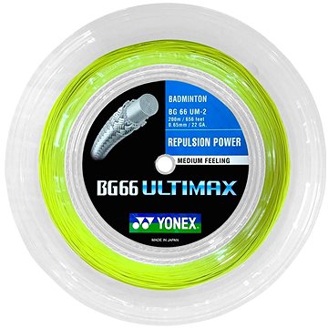 

Yonex BG 66 Ultimax, 0,65mm, 200m, YELLOW