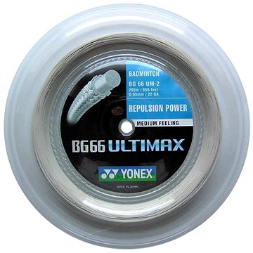 

Yonex BG 66 Ultimax, 0,65mm, 200m, METALLIC WHITE