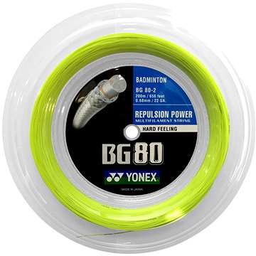 

Yonex BG 80, 0,68mm, 200m, YELLOW