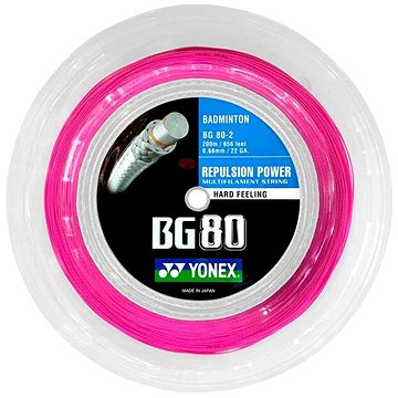 

Yonex BG 80, 0,68mm, 200m, NEON PINK