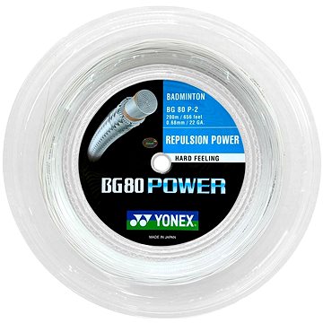 

Yonex BG 80 Power, 0,68mm, 200m, WHITE