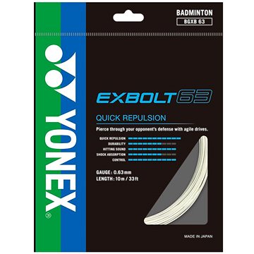 

Yonex Exbolt 63, 0,63mm, 10m, WHITE