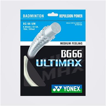 

Yonex BG 66, Ultimax, 0,65mm, 10m, METALLIC WHITE