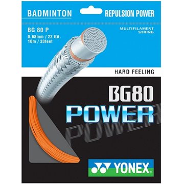 

Yonex BG 80 Power, 0,68mm, 10m, ORANGE