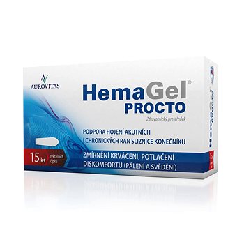 

Hema gel PROCTO rektální čípky 15 ks