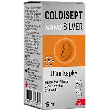 

Coldisept nanoSilver ušní kapky 15 ml