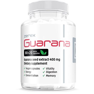 

Zerex Guarana na energii 1600mg, 100 kapslí