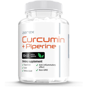 

Zerex Kurkumin + Piperin, 60 tablet