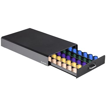 

Sortland Zásobník na kávové kapsle Nespresso pod kávovar, na 50 kusů, černý