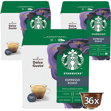 

STARBUCKS® Espresso Roast by NESCAFÉ® Dolce Gusto® - 36 kapslí