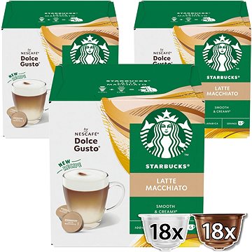 

STARBUCKS® Latte Macchiato by NESCAFÉ® Dolce Gusto® - 36 kapslí (18 porcí)