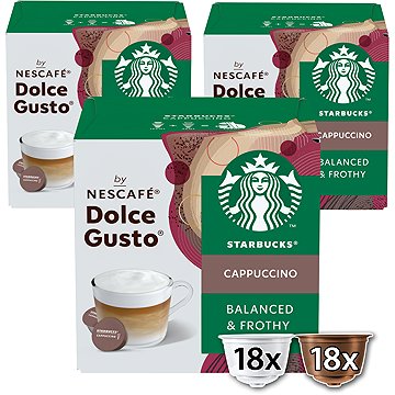 

STARBUCKS® Cappuccino by NESCAFÉ® Dolce Gusto® - 36 kapslí (18 porcí)