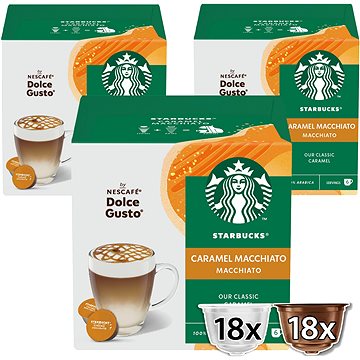 

STARBUCKS® Caramel Macchiato by NESCAFÉ® Dolce Gusto® - 36 kapslí (18 porcí)