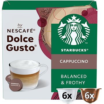 STARBUCKS® Cappuccino by NESCAFE® DOLCE GUSTO® kávové kapsle 12 ks - Kávové kapsle
