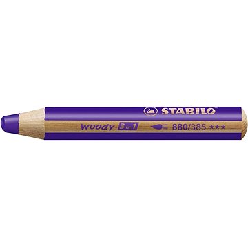 

Stabilo woody 3 in 1 Pastelka, vodovka & voskovka 880/385 fialová