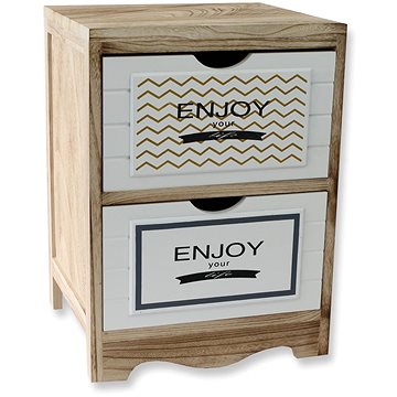 

StarDeco Komoda bílá 2 zásuvky, 460 × 340 × 300 mm