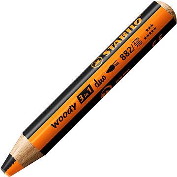 

STABILO woody 3 in 1 duo - dvoubarevná tuha - oranžová/černá