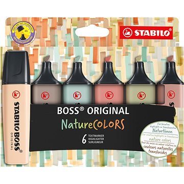 

STABILO BOSS ORIGINAL NatureCOLORS - 6 ks sada