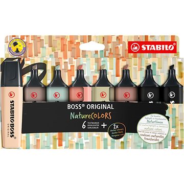 

STABILO BOSS ORIGINAL NatureCOLORS - 8 ks sada