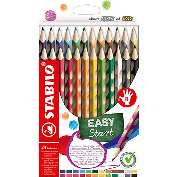 STABILO EASYcolors pro praváky - sada 24 barev