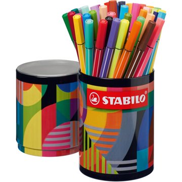 

STABILO Pen 68 ARTY 45 barev v plechové dóze