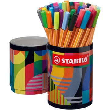 

STABILO point 88 ARTY 45 barev v plechové dóze