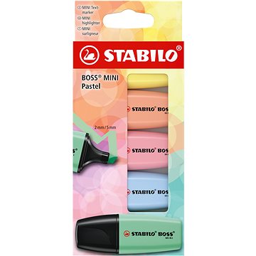 

STABILO BOSS MINI Pastel - sada 5 barev
