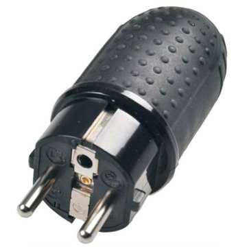 

Solight Kabelová gumová vidlice do vlhka přímá 220V/16A/IP44, černá, P76