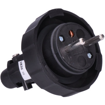 

Solight Kabelová vidlice gumová do vlhka a prachu P78 230V/16A/IP65