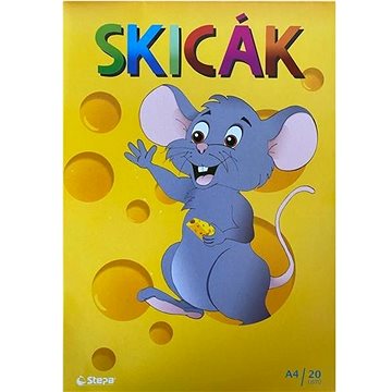 

STEPA skicák A4, 20 listů, 180g/m2, bílý