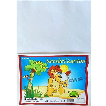

STEPA kreslicí karton A3, 10 listů, 180g/m2, bílý