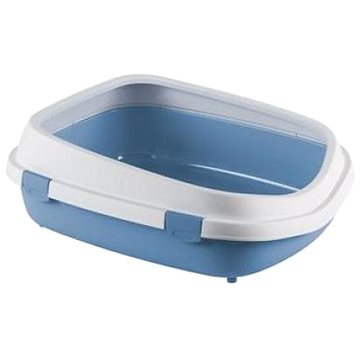 

Stefanplast Queen extra velká toaleta s rámem nebesky modro - bílá 55 × 71 × 24,5 cm