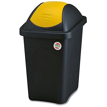 

Stefanplast Odpadkový koš - výkl., 30l, obdél., ČER/ŽL, víko PH