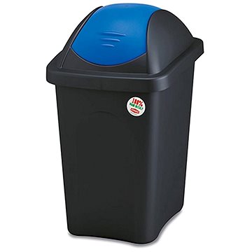 

Stefanplast Odpadkový koš - výkl., 30l, obdél., ČER/MO, víko PH