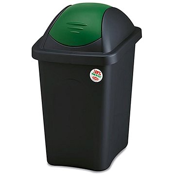 

Stefanplast Odpadkový koš - výkl., 30l, obdél., ČER/ZE, víko PH