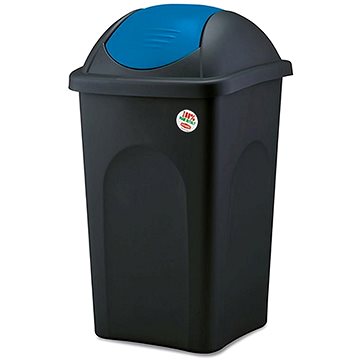 

Stefanplast Odpadkový koš - výkl., 60l, čtverc., ČER/MO, víko PH