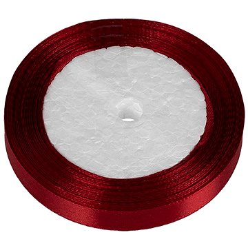 BELLATEX Stuha saténová 12 mm/22,5 m, 020 tmavě červená