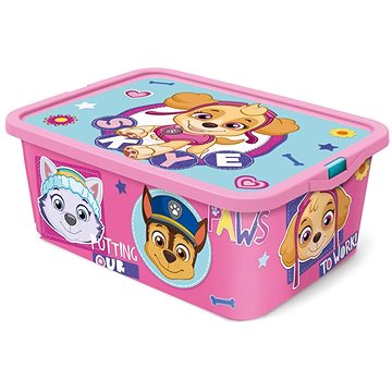 

Store Paw patrol 13 l růžový s víkem, plast