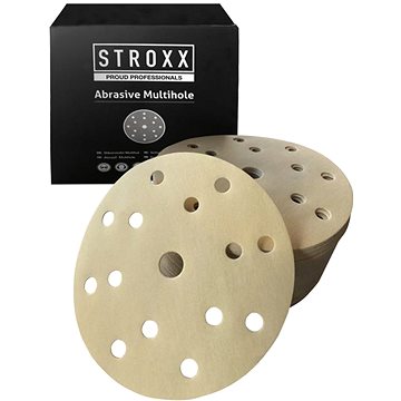 

STROXX Brusné papíry s otvory, zrnitost 180, průměr 150 mm, 100 ks/bal