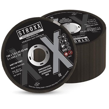 

STROXX Multipack řezných kotoučů 125 × 1,0 × 22,23 mm, balení 10 ks.