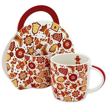 

Home Elements Porcelánový hrnek 300 ml, Vánoční perníčky