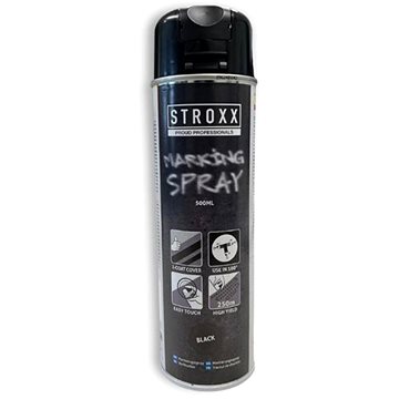 

STROXX Značkovací sprej 500 ml rychleschnoucí černý
