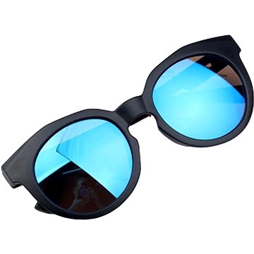 

STYLE4 Dětské zrcadlové brýle Filip, černé + modré čočky