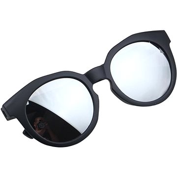 

STYLE4 Dětské zrcadlové brýle Filip, černé + stříbrné čočky