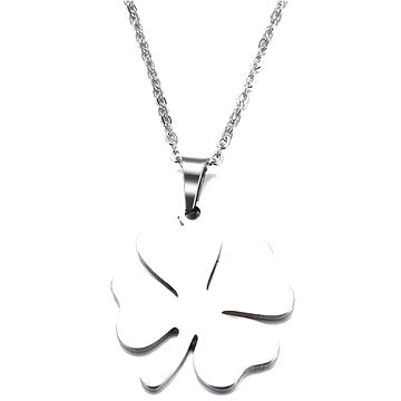 

STYLE4 Řetízek s přívěskem čtyřlístek Clover stříbrná ocel