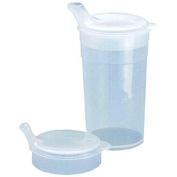 

Sundo Hrnek se dvěma víčky s krátkými náustky, nápoje, pokrmy, 250 ml, Transparentní