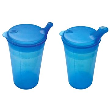

Sundo Hrnek se dvěma víčky s krátkými náustky, nápoje, pokrmy, 250 ml, modrá